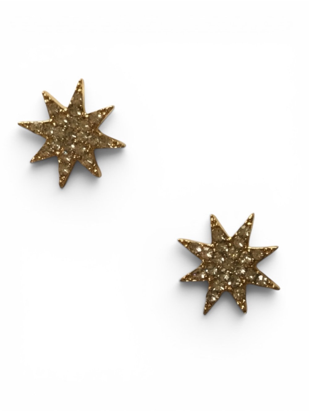 Gold Crystal Starburst Convertible Statement Earrings - Picture 11 of 14